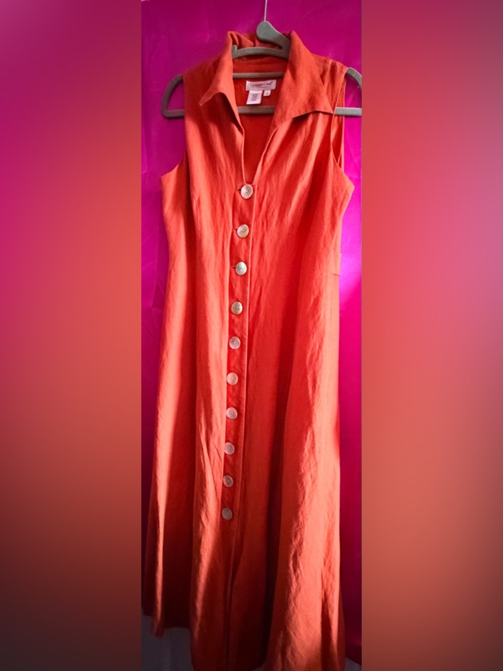 Coldwater Creek Long Linen Blend Dress